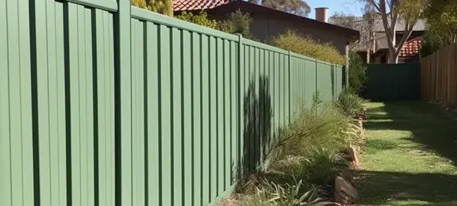 Mint green Colorbond fence in Jimboomba