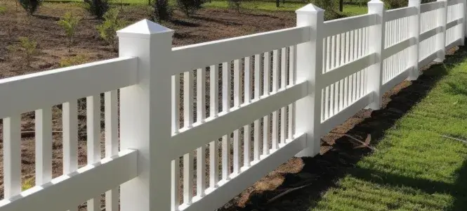 White classic timber fence for a huge property in Jimboomba