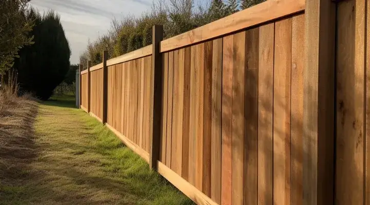 A timber fence for property security in Jimboomba