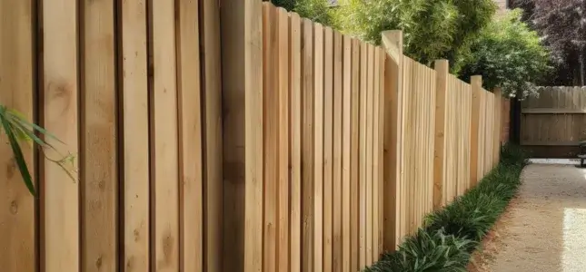 A timber fence for a backyard in Jimboomba