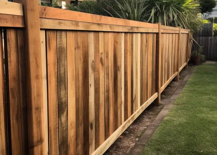 A timeless timber fence for a property in Jimboomba